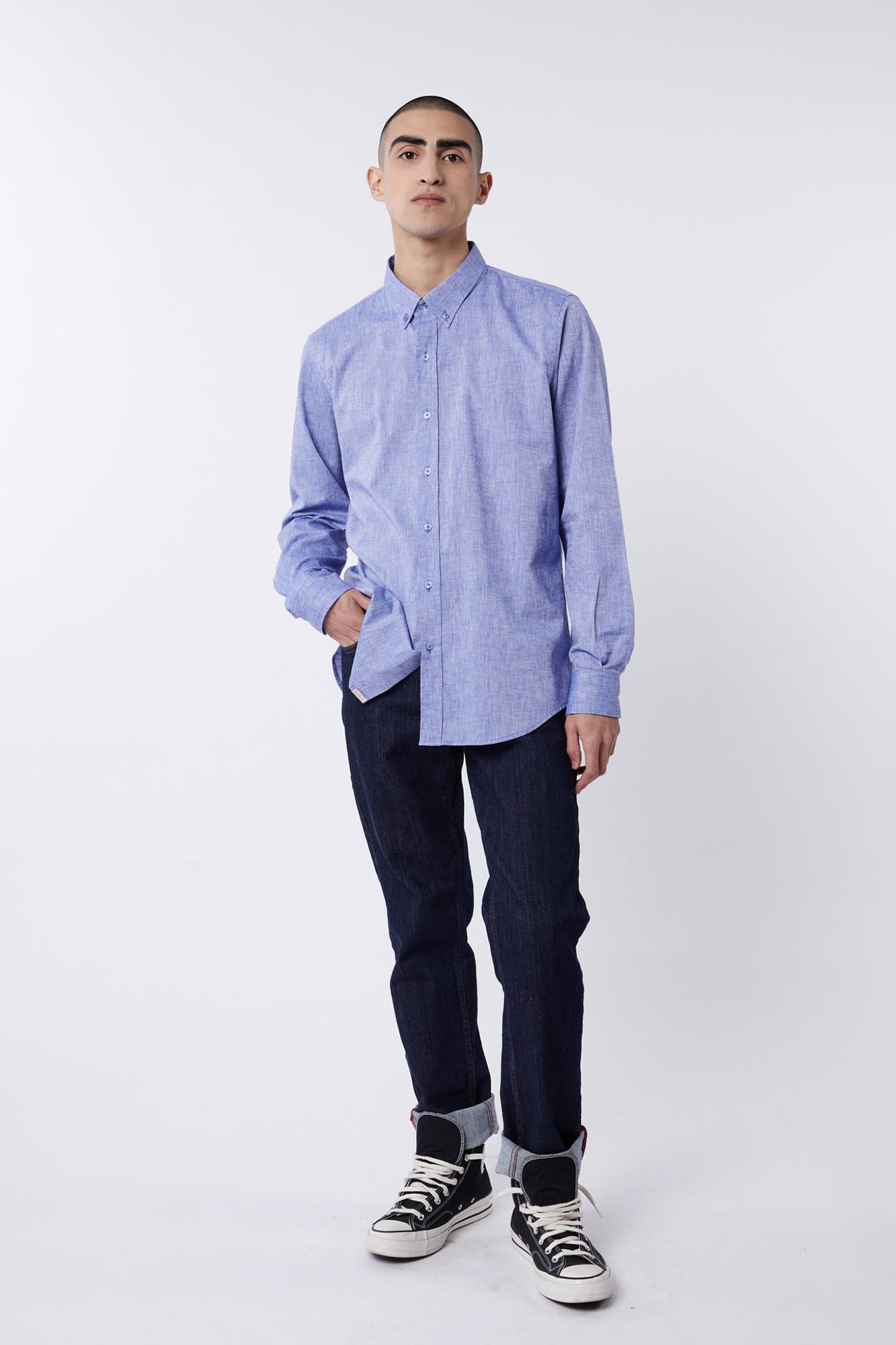 BS2511003-08 - CAMISA RAS LINO