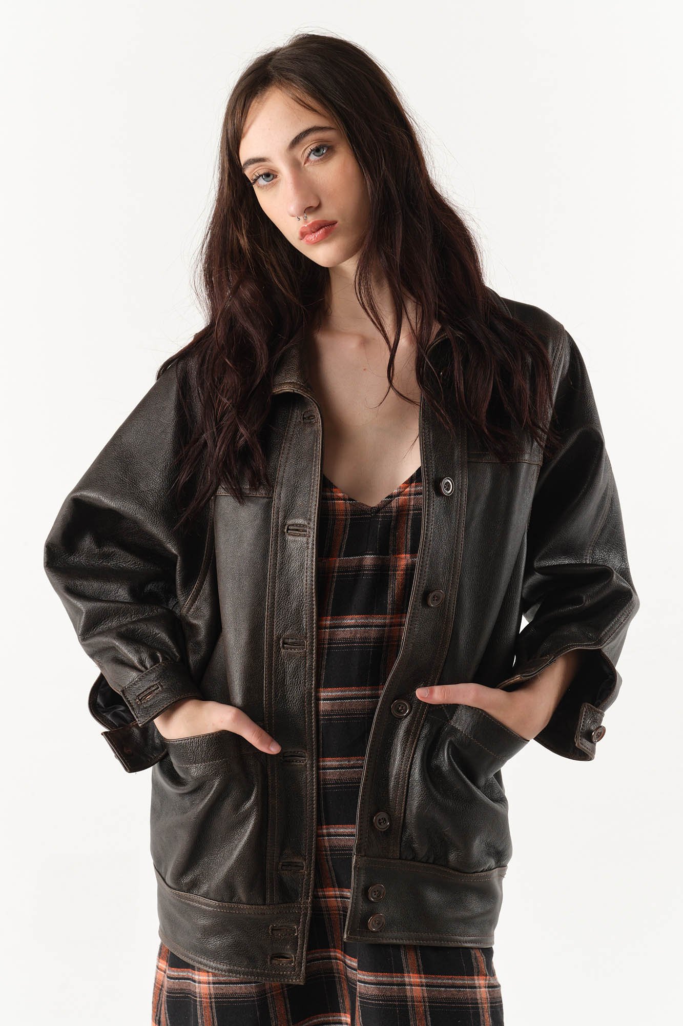 CAMPERA DE CUERO BRUCK VINTAGE