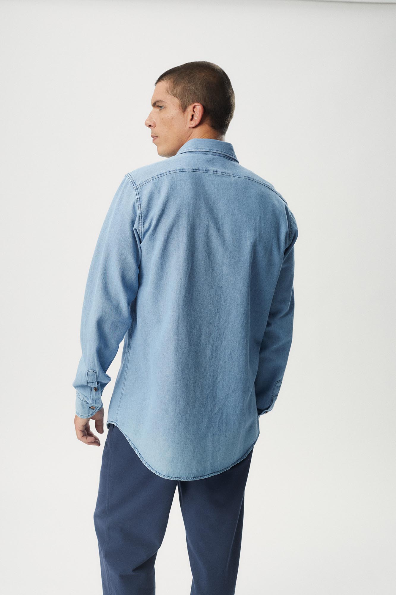 BS2411008-99 - CAMISA RAS DENIM DUBLIN
