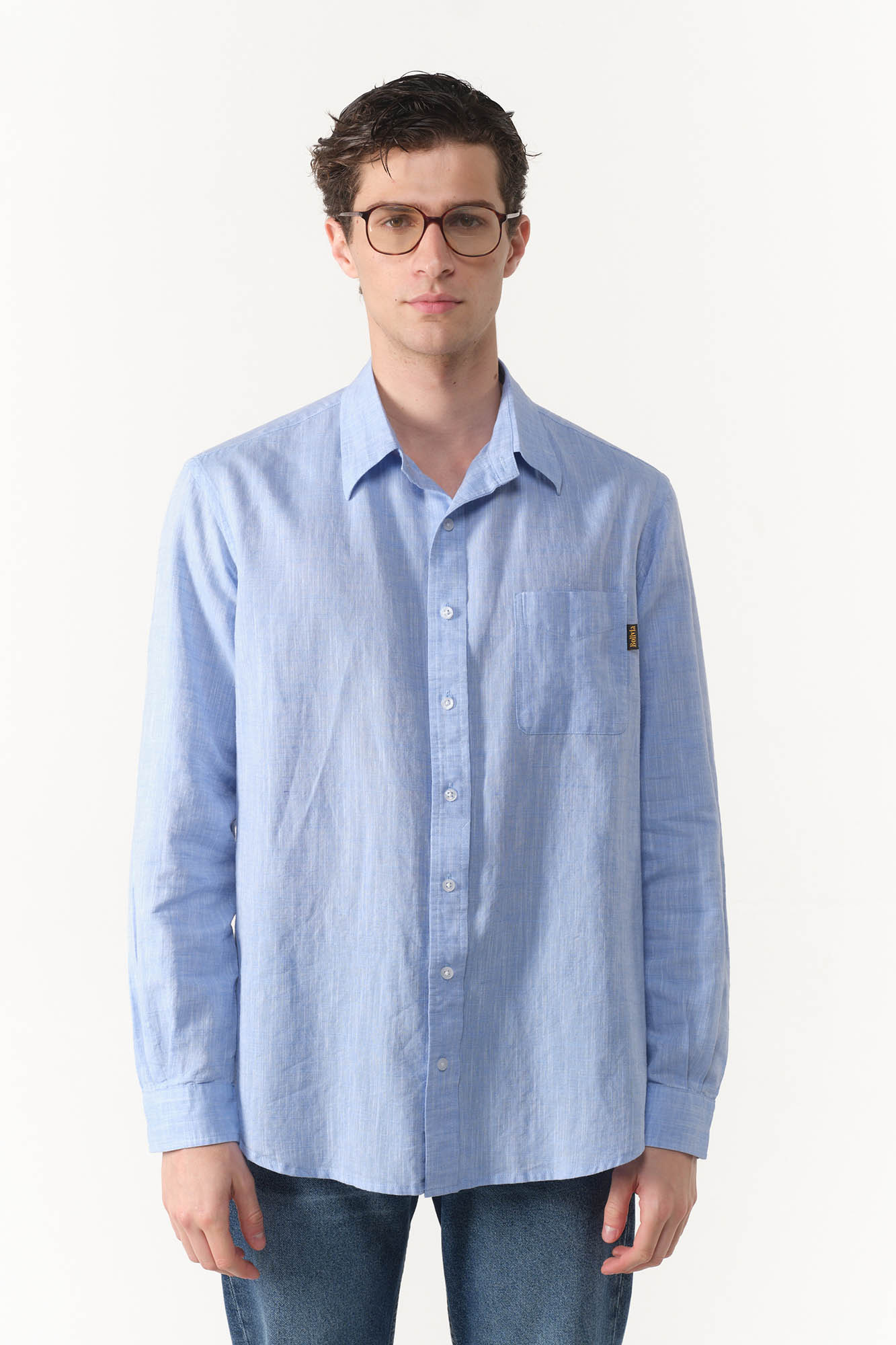 CAMISA RAS LINO
