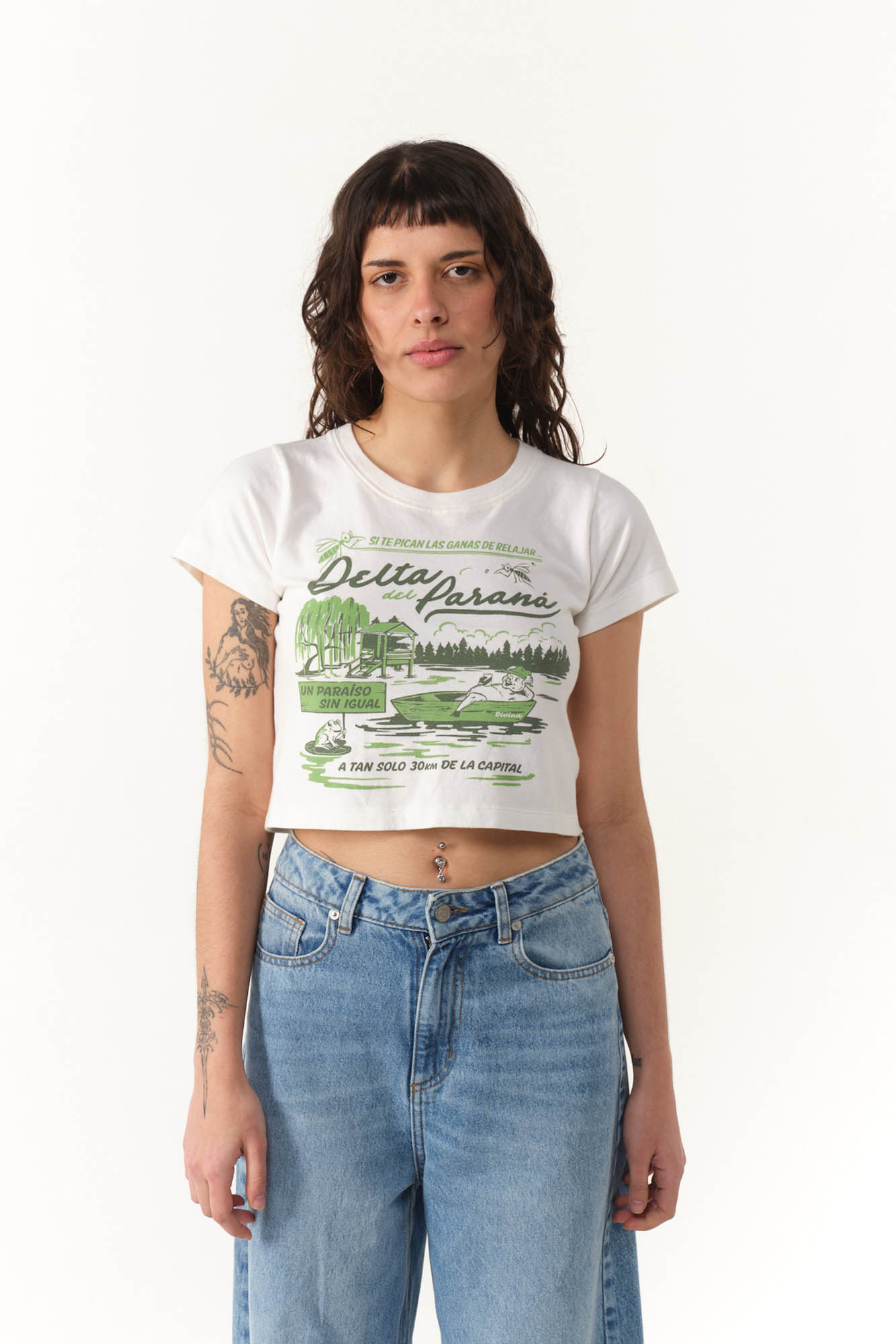 REMERA CROP DELTA PARANA