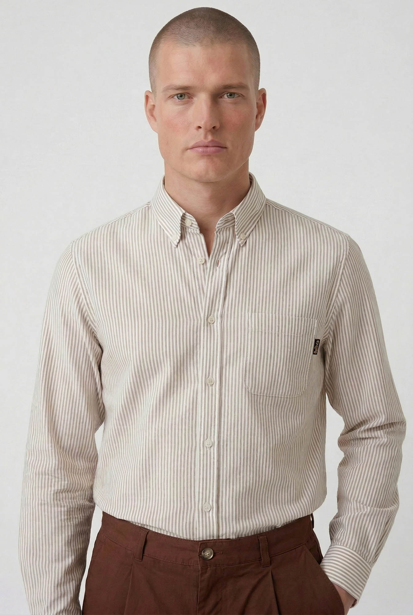 CAMISA OXFORD RAYADO